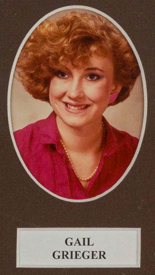 Beta Tau Chapter Composite Detail, Gail Grieger, 1985-1986