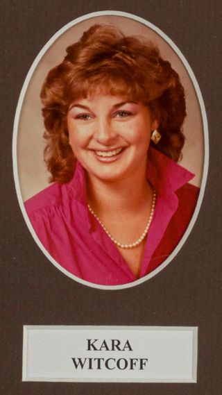 Beta Tau Chapter Composite Detail, Kara Witcoff, 1985-1986