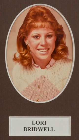 Beta Tau Chapter Composite Detail, Lori Bridwell, 1985-1986