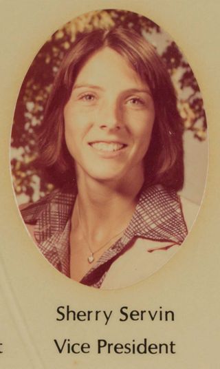 Beta Tau Chapter Composite Detail, Sherry Servin, 1976