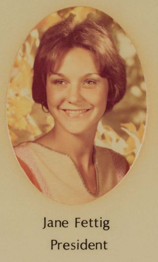 Beta Tau Chapter Composite Detail, Jane Fettig, 1976