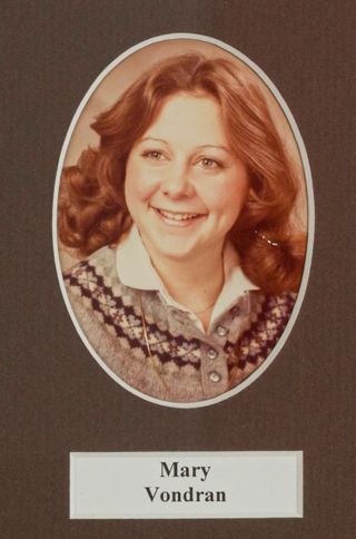 Beta Tau Chapter Composite Detail, Mary Vondran, 1981-1982