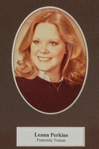 Beta Tau Chapter Composite Detail, Leann Perkins, 1981-1982