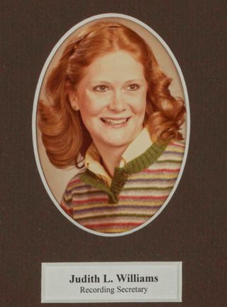 Beta Tau Chapter Composite Detail, Judith L. Williams, 1981-1982