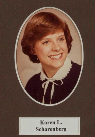 Beta Tau Chapter Composite Detail, Karen L. Scharenberg, 1981-1982
