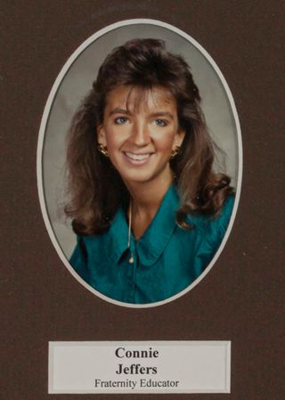 Beta Tau Chapter Composite Detail, Connie Jeffers, 1987-1988