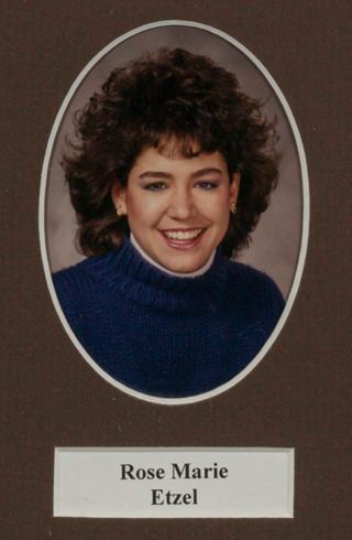 Beta Tau Chapter Composite Detail, Rose Marie Etzel, 1987-1988