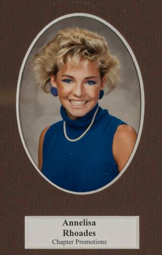 Beta Tau Chapter Composite Detail, Annelisa Rhoades, 1987-1988