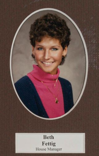 Beta Tau Chapter Composite Detail, Beth Fettig, 1987-1988