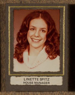 Beta Tau Chapter Composite Detail, Linette Spitz, 1979-1980