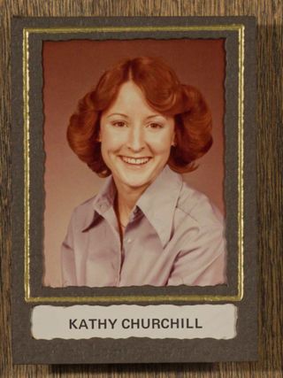 Beta Tau Chapter Composite Detail, Kathy Churchill, 1979-1980