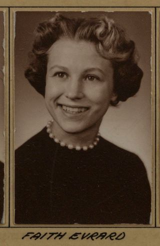 Beta Tau Chapter Composite Detail, Faith Evrard, 1956