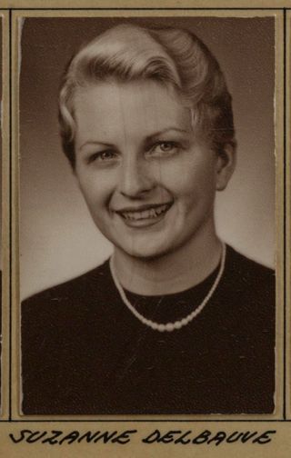 Beta Tau Chapter Composite Detail, Suzanne Delbauve, 1956
