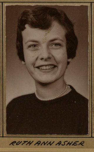 Beta Tau Chapter Composite Detail, Ruth Ann Asher, 1956