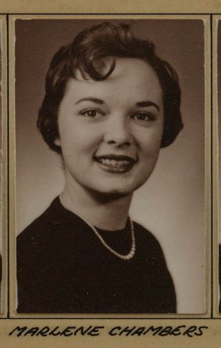 Beta Tau Chapter Composite Detail, Marlene Chambers, 1956