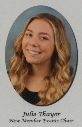 Gamma Phi Chapter Composite Detail, Julie Thayer, 2019-2020