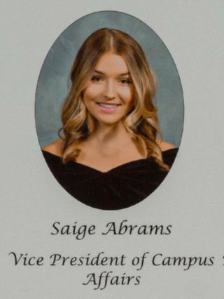 Gamma Phi Chapter Composite Detail, Saige Abrams, 2014-2015