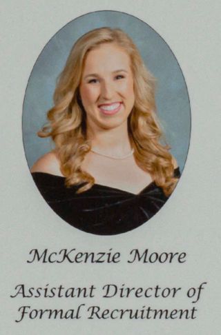 Gamma Phi Chapter Composite Detail, McKenzie Moore, 2014-2015