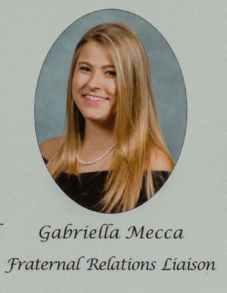Gamma Phi Chapter Composite Detail, Gabriella Mecca, 2014-2015
