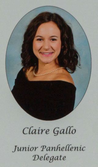 Gamma Phi Chapter Composite Detail, Claire Gallo, 2013-2014
