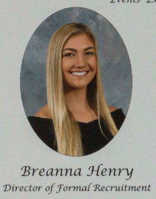 Gamma Phi Chapter Composite Detail, Breanna Henry, 2016-2017