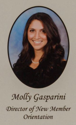Gamma Phi Chapter Composite Detail, Molly Gasparini, 2011-2012