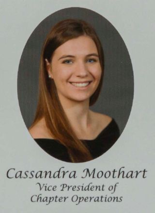 Gamma Phi Chapter Composite Detail, Cassandra Moothcart, 2017-2018