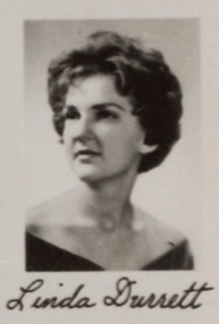 Gamma Phi Chapter Composite Detail, Linda Durrett, 1962-1963