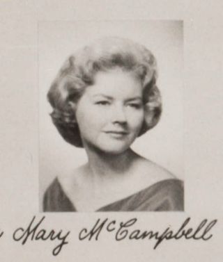 Gamma Phi Chapter Composite Detail, Mary McCampbell, 1961-1962