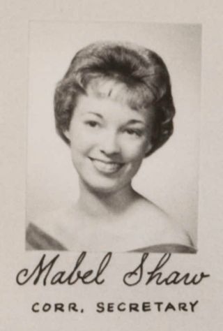 Gamma Phi Chapter Composite Detail, Mabel Shaw, 1961-1962