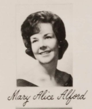 Gamma Phi Chapter Composite Detail, Mary Alice Alford, 1963-1964