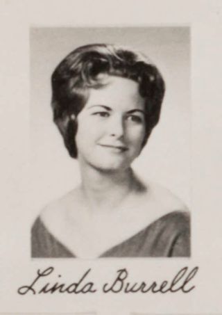 Gamma Phi Chapter Composite Detail, Linda Burrell, 1963-1964