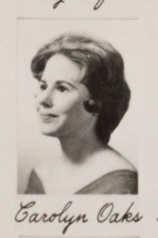 Gamma Phi Chapter Composite Detail, Carolyn Oaks, 1963-1964