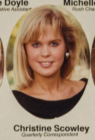 Beta Epsilon Chapter Composite Detail, Christine Scowley, 1989-1990