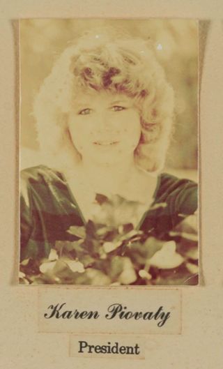 Beta Epsilon Chapter Composite Detail, Karen Piovaty, 1980-1981