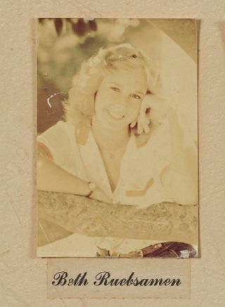 Beta Epsilon Chapter Composite Detail, Beth Ruebsamen, 1980-1981