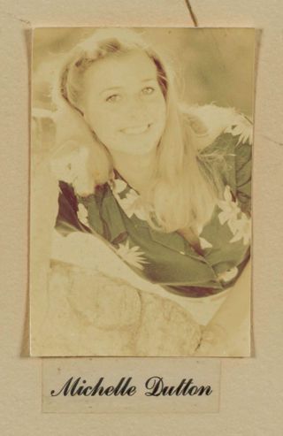 Beta Epsilon Chapter Composite Detail, Michelle Dutton, 1980-1981