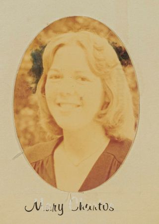 Beta Epsilon Chapter Composite Detail, Mary Chartos, 1974-1975