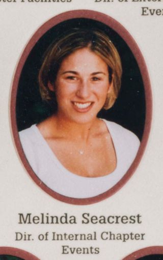 Beta Epsilon Chapter Composite Detail, Melinda Seacrest, 1999-2000