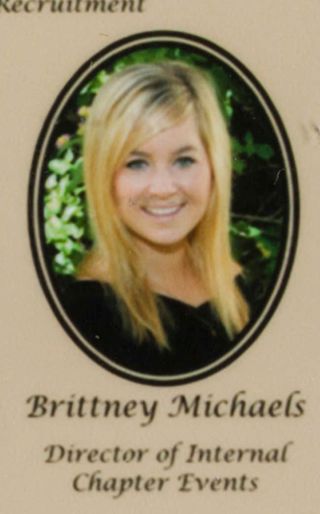 Beta Epsilon Chapter Composite Detail, Brittney Michaels, 2009-2010
