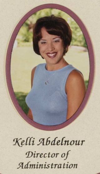 Beta Epsilon Chapter Composite Detail, Kelli Abdelnour, 2000-2001