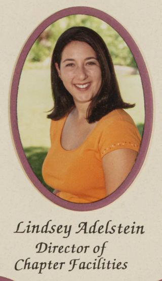 Beta Epsilon Chapter Composite Detail, Lindsey Adelstein, 2000-2001