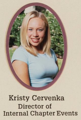 Beta Epsilon Chapter Composite Detail, Kristy Cervenka, 2001-2002