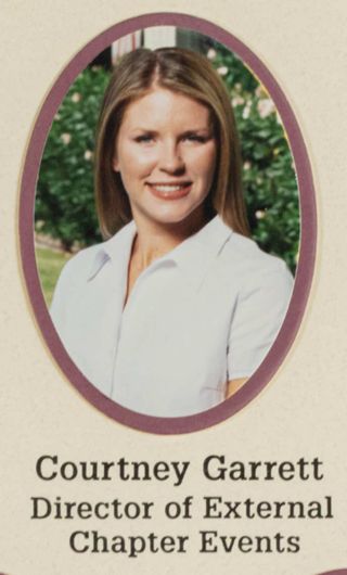 Beta Epsilon Chapter Composite Detail, Courtney Garrett, 2001-2002