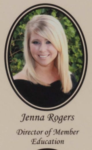 Beta Epsilon Chapter Composite Detail, Jenna Rogers, 2008-2009