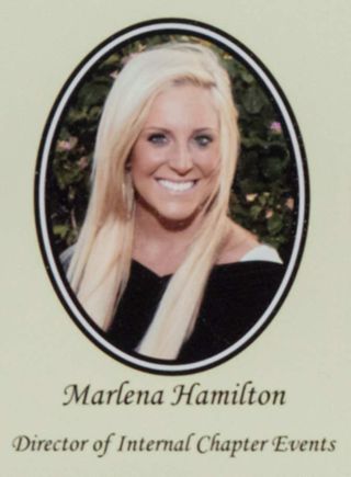 Beta Epsilon Chapter Composite Detail, Marlena Hamilton, 2010-2011