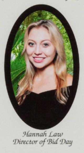 Beta Epsilon Chapter Composite Detail, Hannah Law, 2017-2018