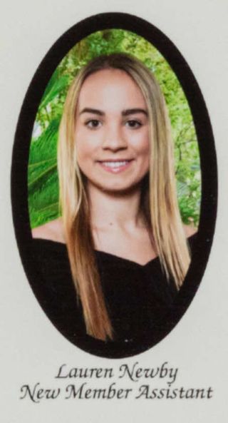 Beta Epsilon Chapter Composite Detail, Lauren Newby, 2017-2018