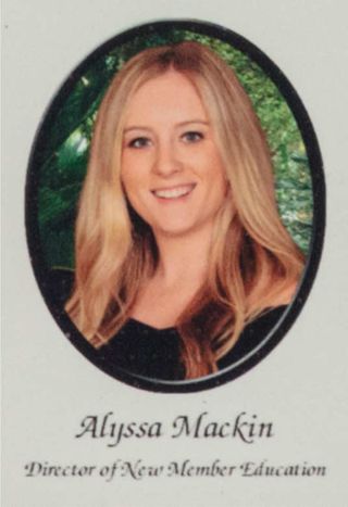 Beta Epsilon Chapter Composite Detail, Alyssa Mackin, 2013-2014