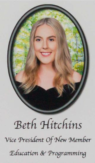 Beta Epsilon Chapter Composite Detail, Beth Hitchins, 2019-2020